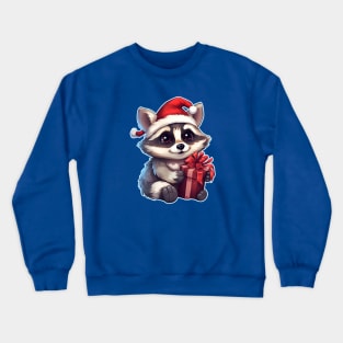 Christmas Gift Cute Raccoon Crewneck Sweatshirt